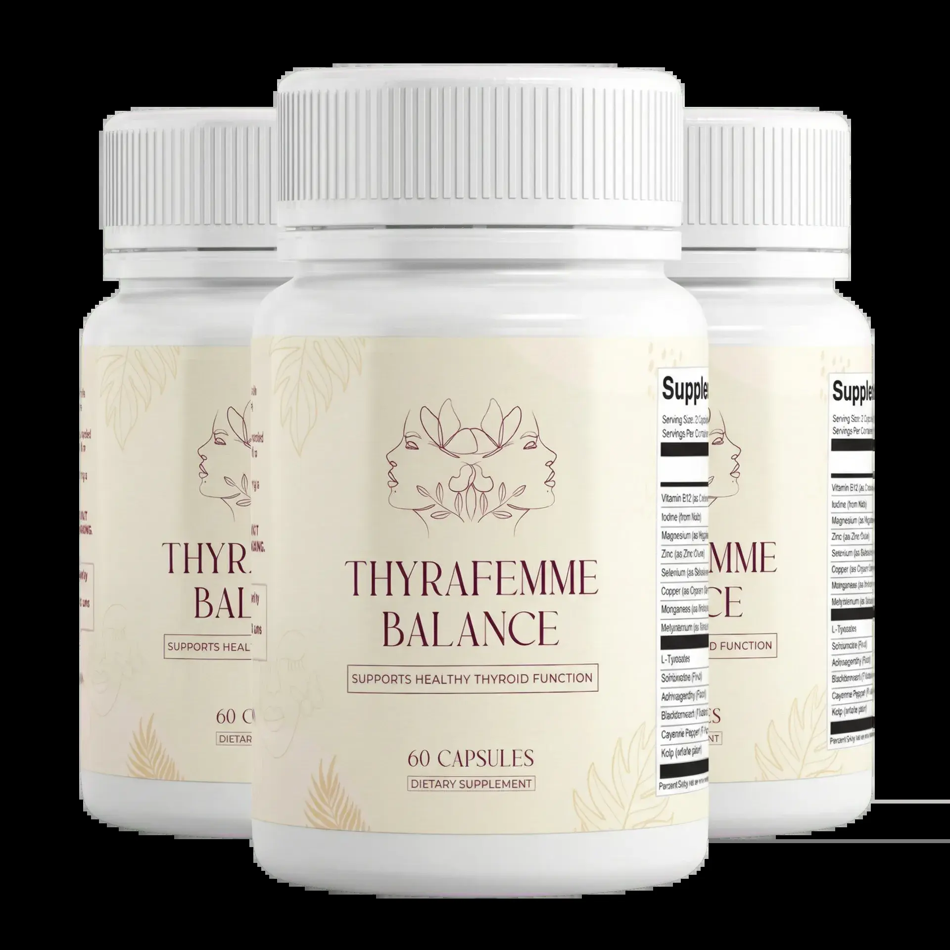 Thyrafemme Balance 3 Bottles - Maintenance Pack for Thyroid Health