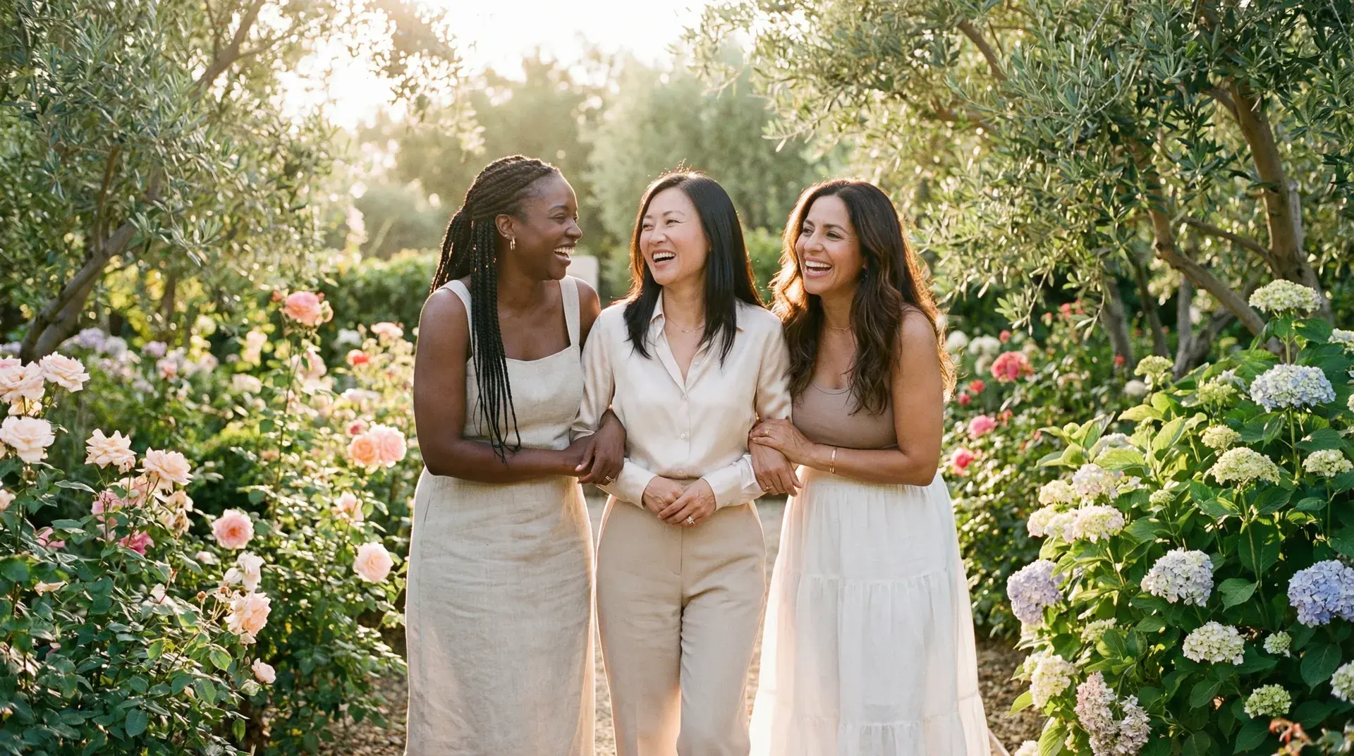 Community of happy women